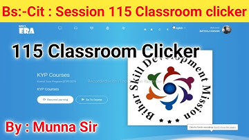 115 Classroom Clicker | Session 115 Classroom clicker | Kyp session 115 Classroom clicker | cit 115