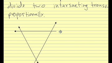 Geometry 2014 7.5 Side Splitting Theorem