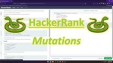 HackerRank (Python): Mutations