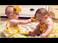 Best of funny cute twin babies 2  peachy vines