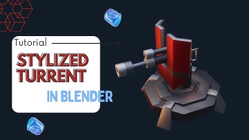 Stylized Turret Gun 3D Modelling Timelapse | Blender Speed Modelling