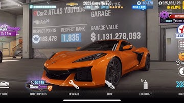 CSR2 ATLAS BEST SETUPS/Chevrolet 2023 CORVETTE Z06,IS THIS CAR GOOD FOR LIVE RACING 🤔?/CHECK THIS😉