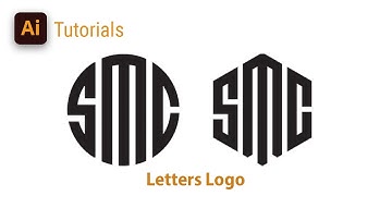 How To Draw Any Letters Logo In Polygon and Circle | Adobe Illustrator