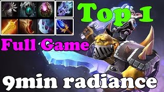 Dota 2 - TOP 1 alchemist in dotabuff : Radiance in 9min and 1306GPM - China Gameplay