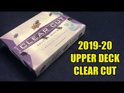 Opening a box of 2019-20 Upper Deck Clear Cut!