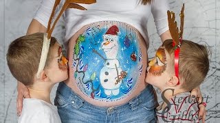 Baby Bump Painting - Maternity Make Up &amp; Photoshoot