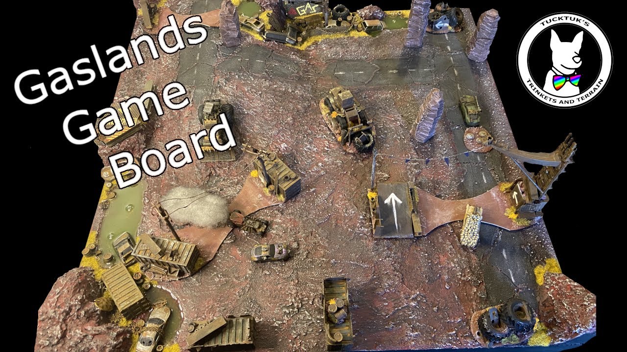 Making my first game board for Gaslands 