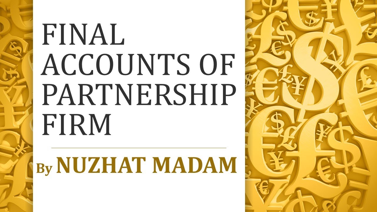 Final accounts. Final accounts
