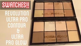 REVOLUTION ULTR PRO HD CONTOUR & PRO GLOW SWATCHES!