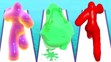 BLOB RUNNER 3D vs JELLY RUN vs JELLYMAN DASH 3D - Triple Game