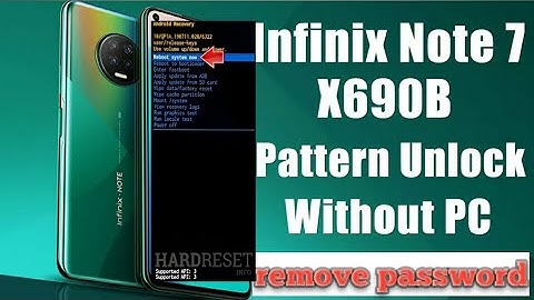 Infnix note 7 x690b hard reset remove password unlock pattern all infnix mobile remove screen lock