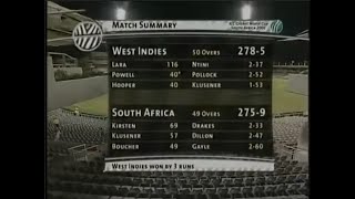 ICC World Cup, 2003  , South Africa Vs West Indies Match 1