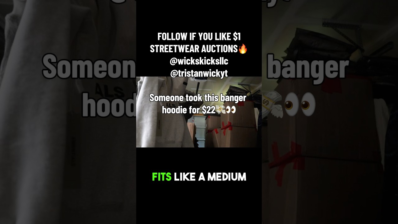 DON’T MISS THE LIVE $1 STREETWEAR AUCTIONS ON TIKTOK @TRISTANWICKYT 😎🔥! #sneakers #resell