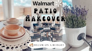 Walmart Patio Makeover &amp; Outdoor Decor Haul | Neutral Home Decor on a BUDGET: Episode 2