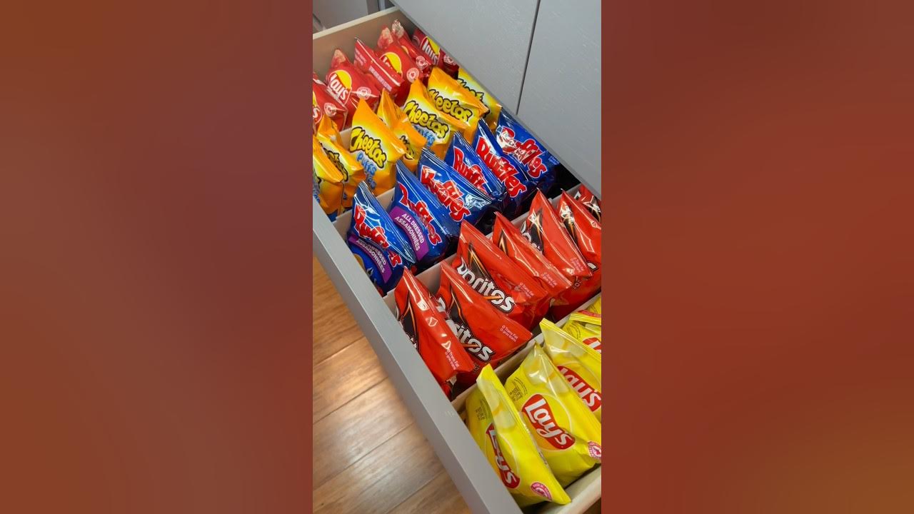 Snack Drawer Restock #asmr #restock #snackdrawer #kitchen #snacks #aes