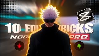 10 CapCut Editing Hacks That Will Blow Your Mind 🔥 | AMV Tutorial (Advanced)