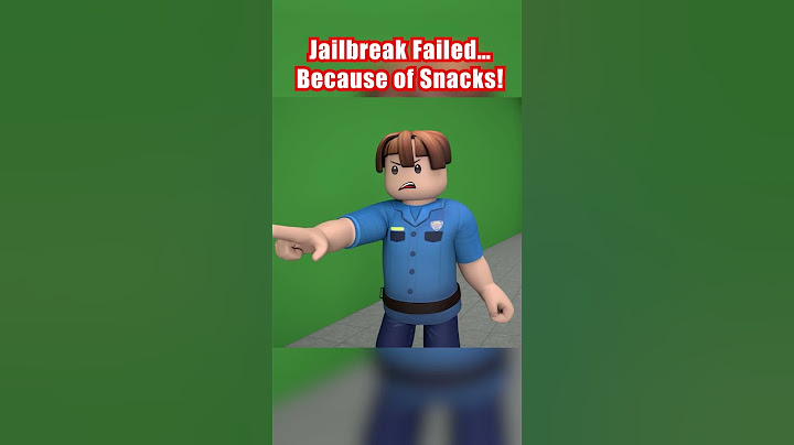 Jailbreak Failed...Because of Snacks #roblox #animation