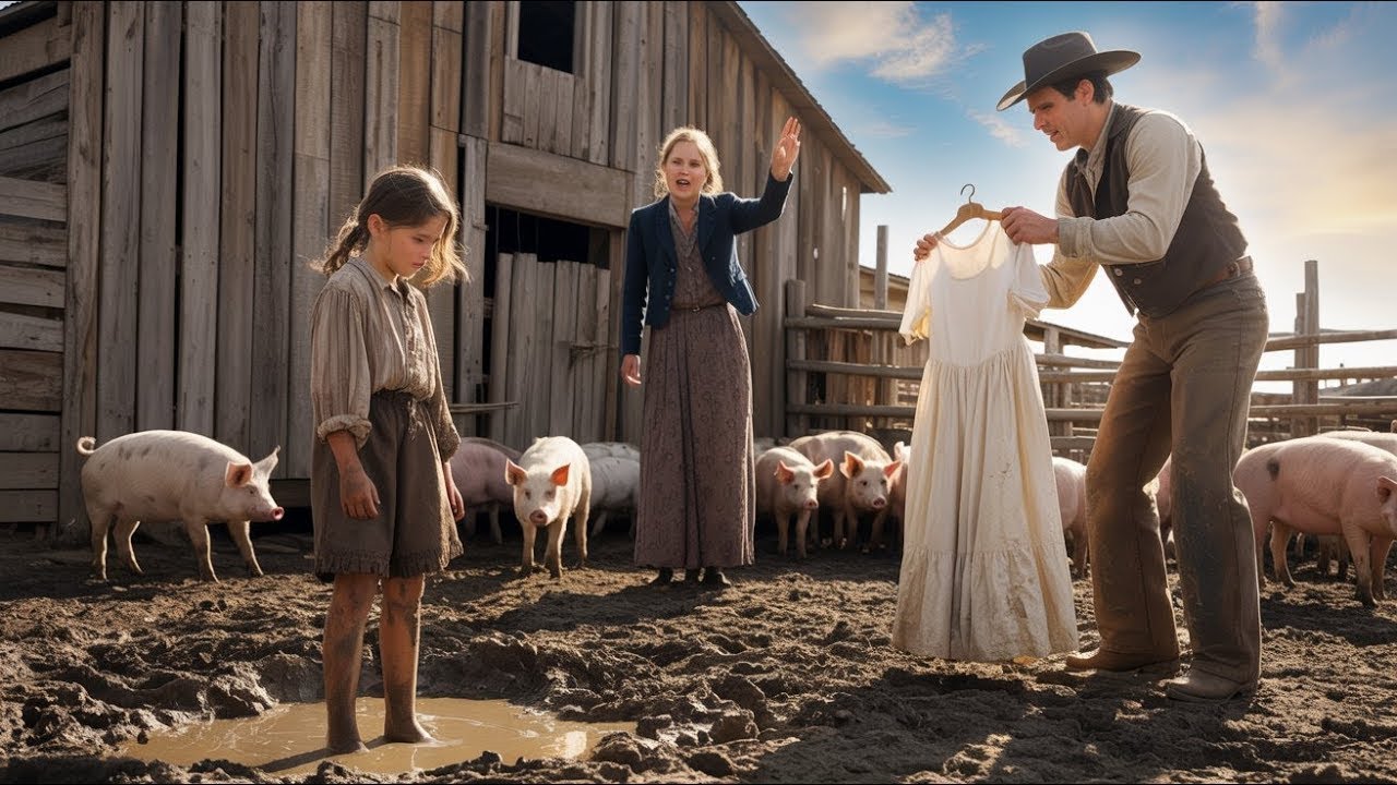 Abusive Stepmother Forced Her to Bathe With the Pigs, Until a Rancher Gave Her a Dress And Too