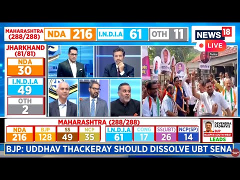 LIVE: Maharashtra And Jharkhand Assembly Election Results 2024 | NDA Vs INDIA | Live News | N18L