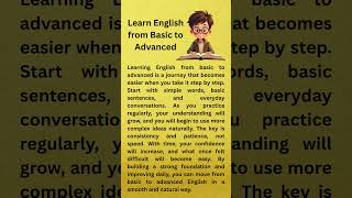 || Learn English from Basic to Advanced ||  To Improve English || Speak English faster ||