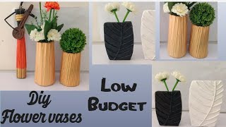 Diy Cement Flower Vases|Cement Craft Ideas