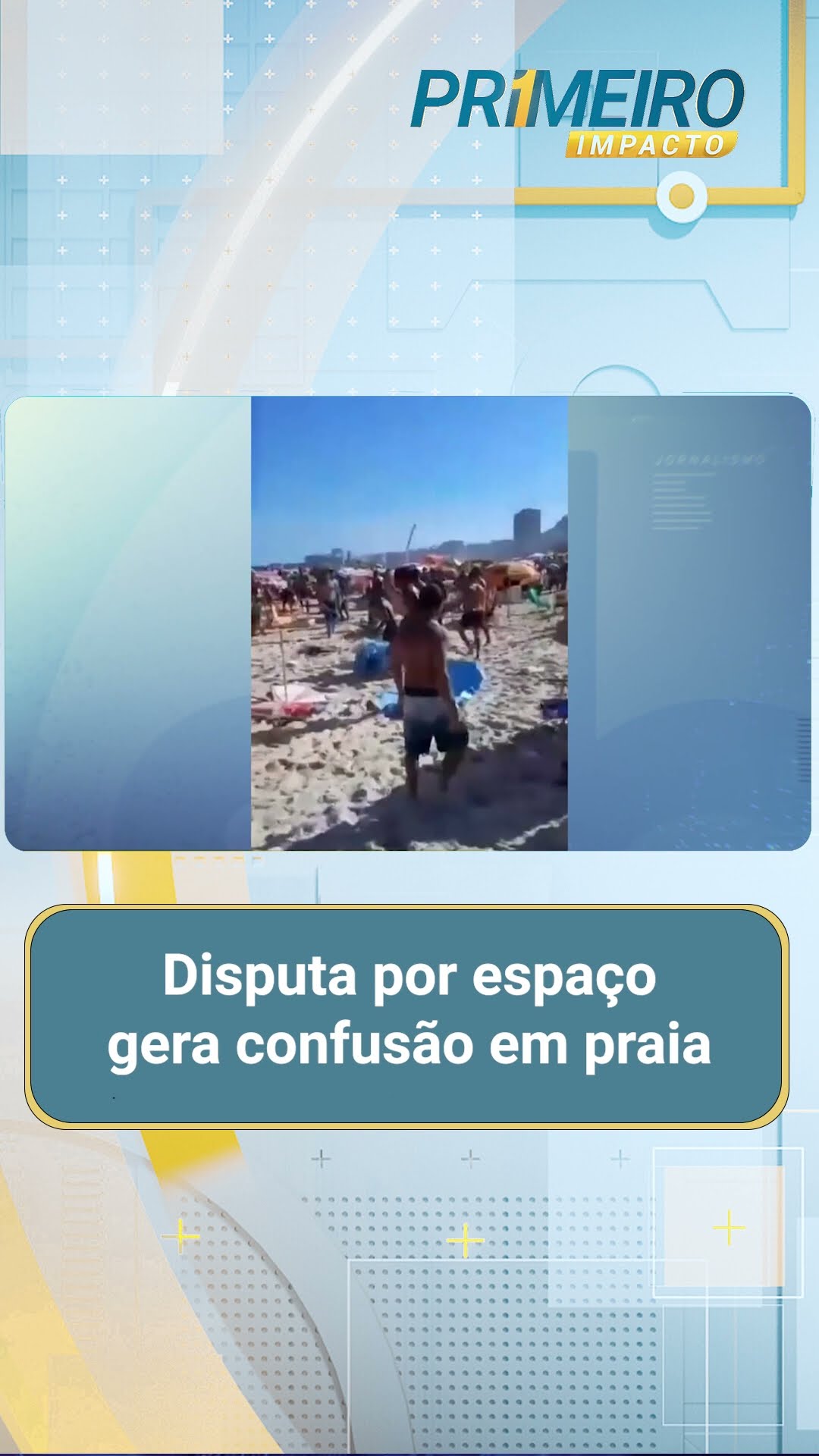 Disputa por espaço gera confusão em praia no Rio de Janeiro