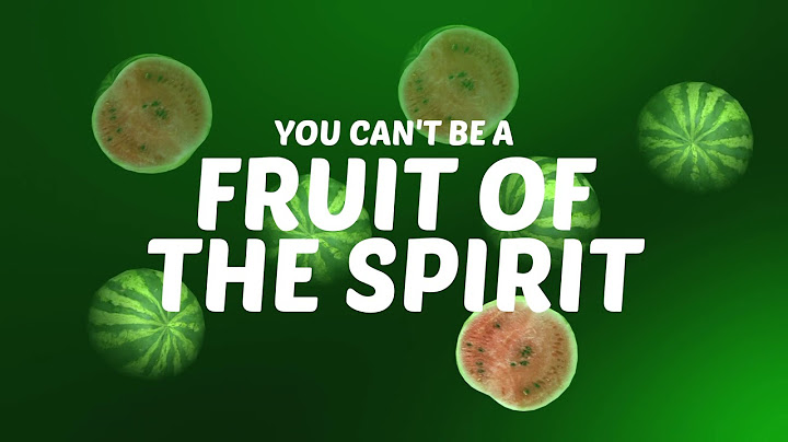 The fruit of the spirit lyrics