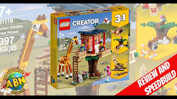 LEGO CREATOR 3 IN 1 WILDLIFE SAFARI TREEHOUSE REVIEW AND SPEEDBUILD