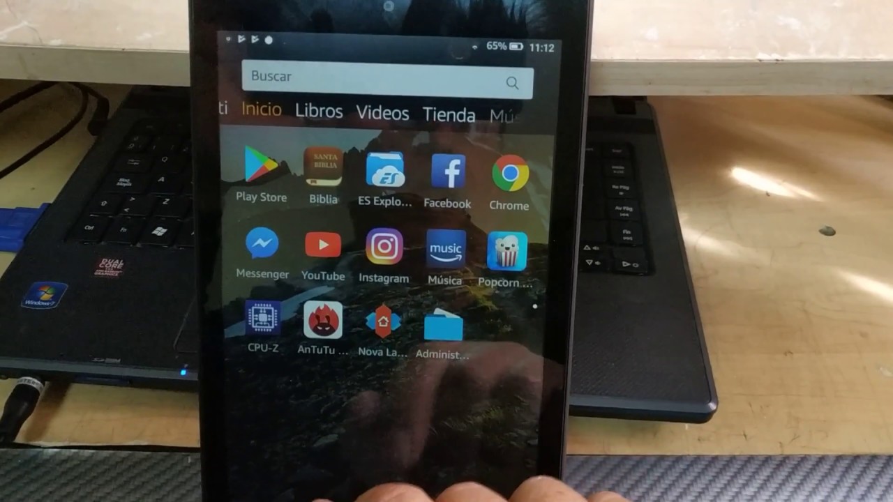 nova launcher kindle fire stays as its