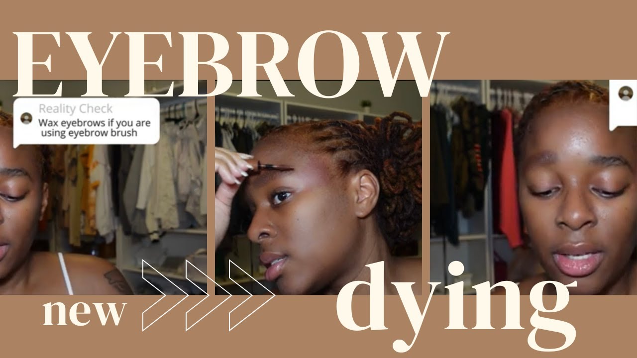 Coloring Eyebrows Copper to Match Locs Attempt One: Series 2 Episode 1 ...