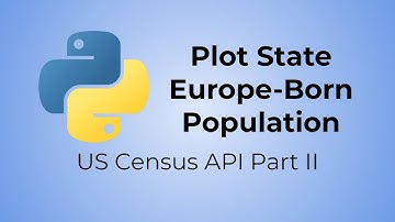 Python US Census API Tutorial (Part II) - Plot State Europe-Born Population