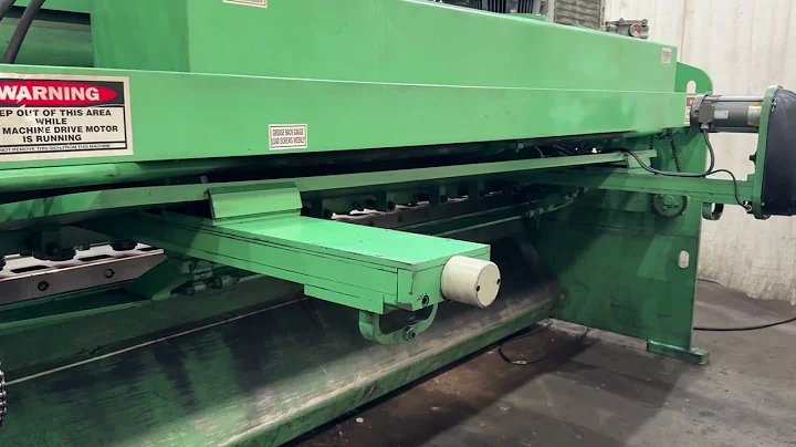 10' X 1/4" ACCURSHEAR MODEL 625010 HYDRAULIC SQUARING SHEAR: STOCK #79771