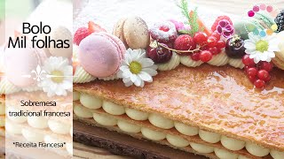 [SUB]#4K #Milfolhas : Como fazer bolo “Mil folhas” : Sobremesa tradicional francesa : #MonChouxchoux screenshot 1
