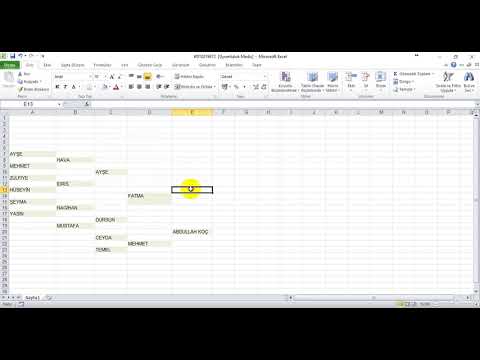 Soy Ağacı Oluşturma Microsoft Excel ile Soy Ağacı Oluşturma