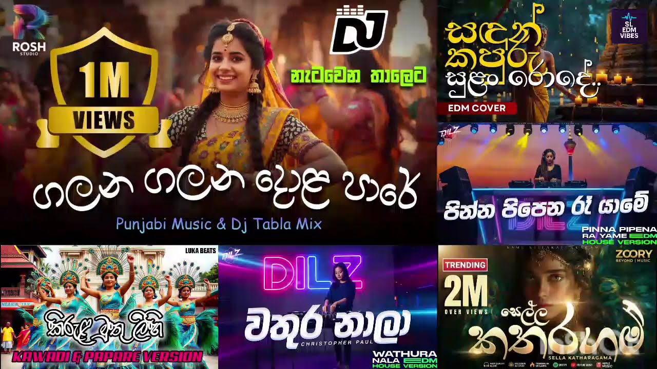 මේ දවස්වල ජනප්‍රියම EDM සින්දු එකතුව | Edm Songs Collection