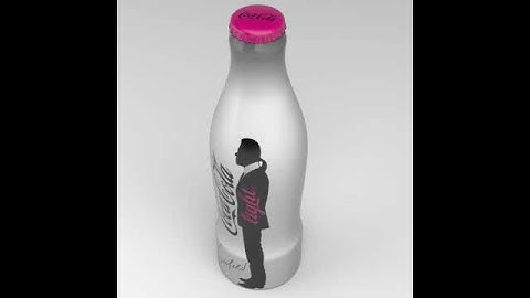 3D Model of Coca Cola Light by Karl Lagerfeld