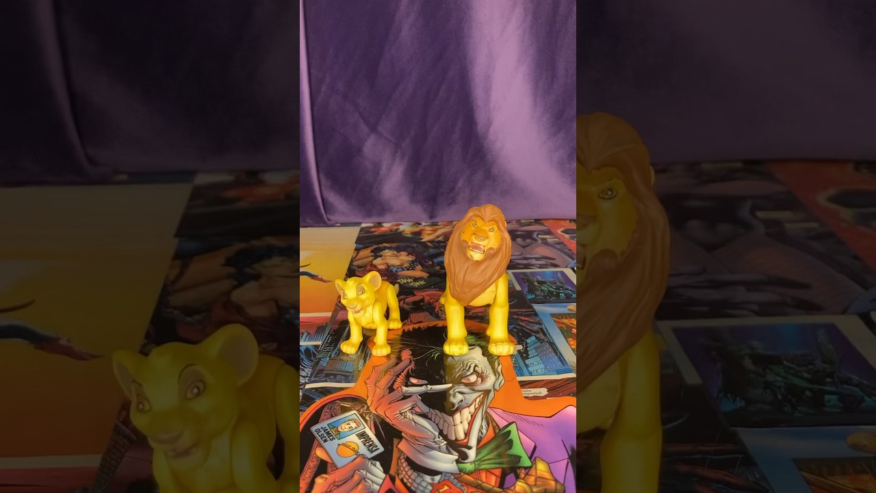 Review nostálgico, Mufasa e Simba dos anos 90 lançados pela mattel. 
