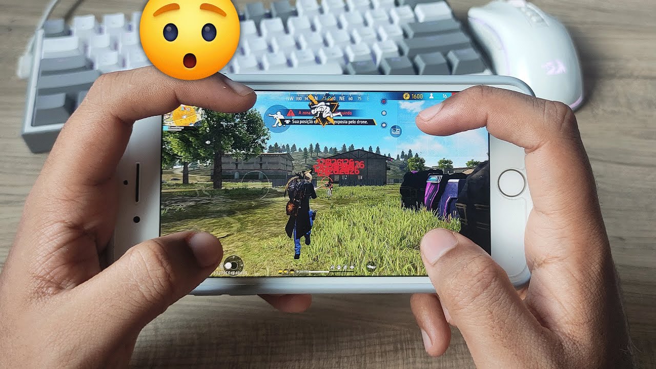 Primeira vez jogando no iPhone 8 plus 😯🔥 (Não Acreditei)