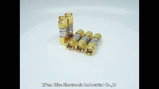 50 Ω Brass Gold Plated SMA RF Adapter Beryllium Bronze Contacts
