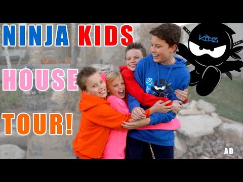 Ninja Kids tv House Tour! First time ever!
