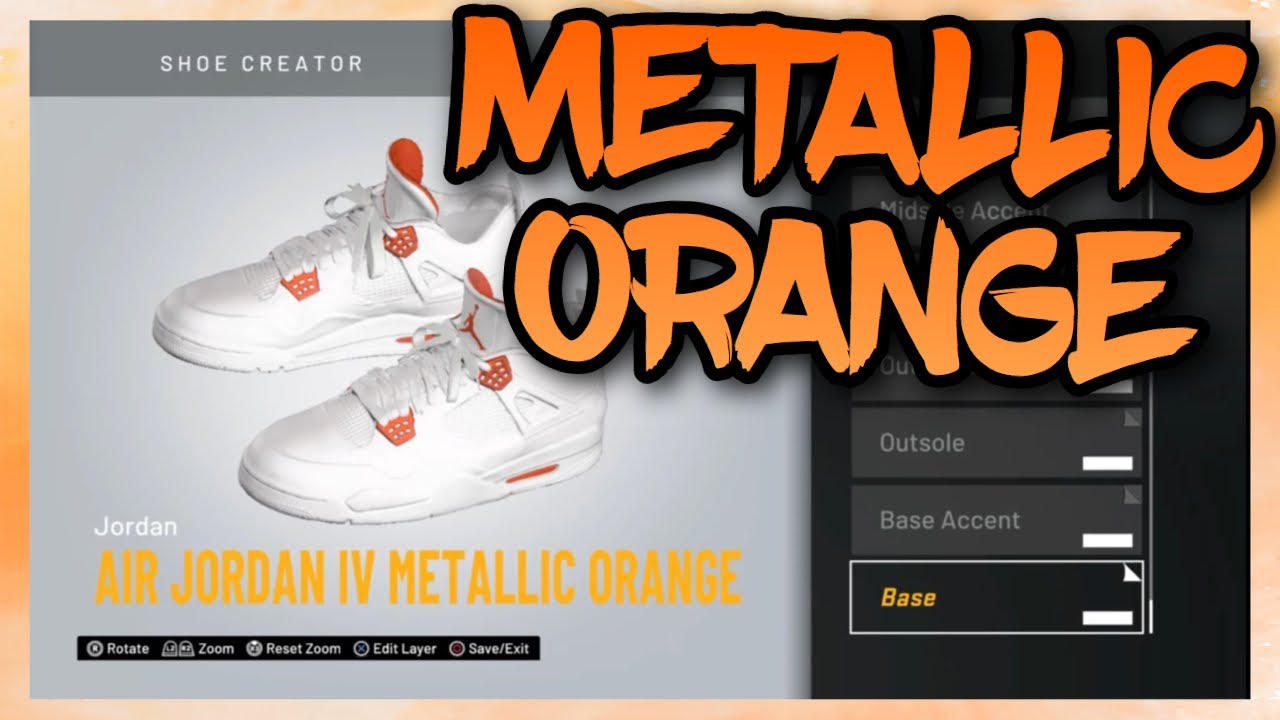 Air Jordan 4 Orange Metallic • KicksOnFire.com