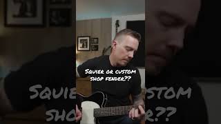 squier vs Fender custom shop #shorts