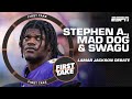 Stephen A., Mad Dog &amp; Swagu FIRED UP 🔥 Do you want Lamar Jackson at QB in the playoffs? | First Take