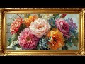 Soft Bloom Serenity – 4K Oil Painting Ambience for TV Display | 4K Frame TV Art