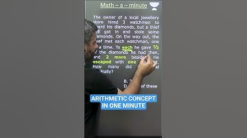 Learn ARITHMETIC Concept in One Minute | Math-a-Minute #arithmetic #quant #cat2025 #mathstricks