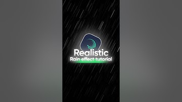 Realistic - Rain effect Turorial #alightmotiontutoral #shorts #hancybox