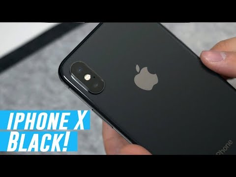 Black iPhone X Unboxing and First Impressions 