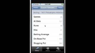 Baseball Statistics - 2009 Edition: iPhone App screenshot 5