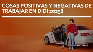 Conviene trabajar en Didi en 2023!!!Cosas positivas y negativas de trabajar en Didi!!!