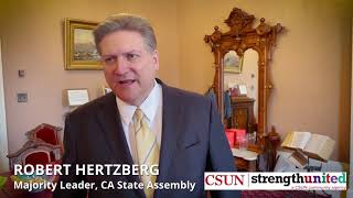 California State Senator Bob Hertzberg for StrengthUnited supports Survivors of abuse
